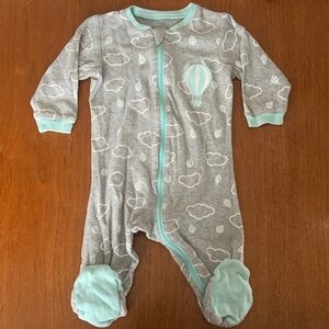 🍊5/$25 Tuffy Gray and Mint Kids Footies size 6m